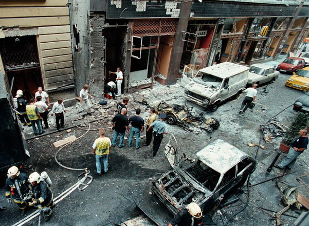 Az Aranykéz utca, robbantás után