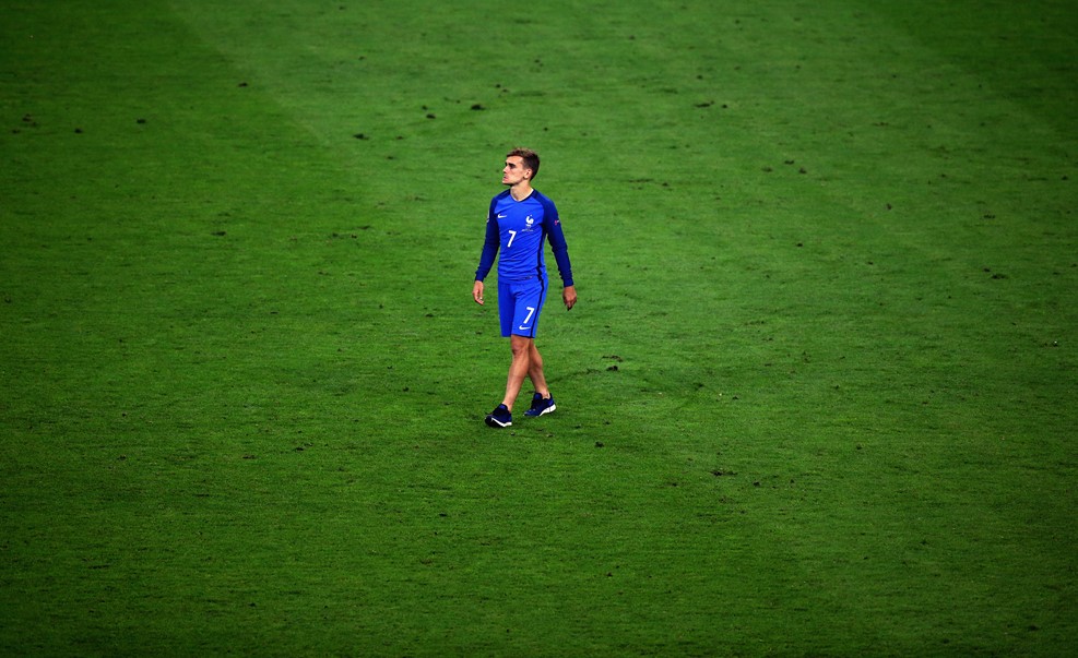 Griezmann, egyedül / Fotó: UEFA.com