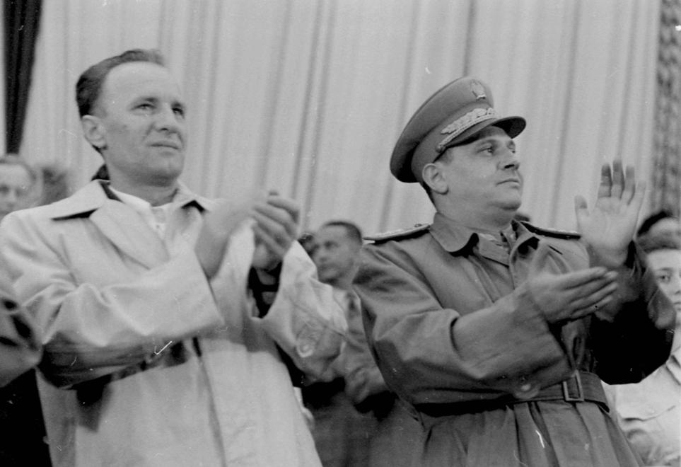 Kádár és Farkas Mihály 1950-ben / Fotó: Fortepan.hu