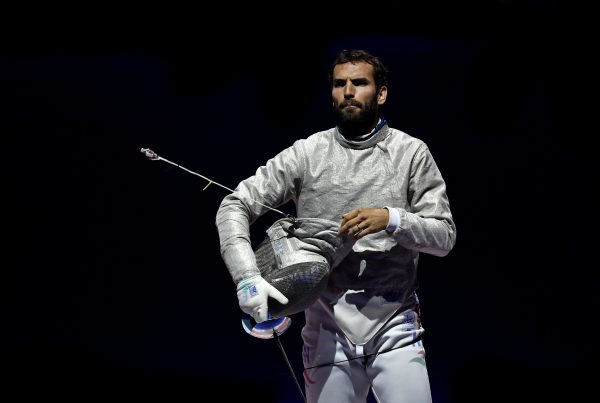 Szilágyi Áron kardvívó 2016-ban Rióban megvédte négy évvel korábban szerzett olimpiai bajnoki címét! MTI/Illyés Tibor