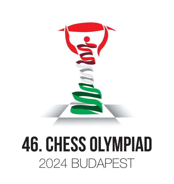 A 2024. évi budapesti Sakkolimpia hivatalos logója. Forrás: Magyar Sakkszövetség