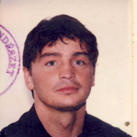 Portik Tamás 1995-ös, hamis jogosítványának fényképe