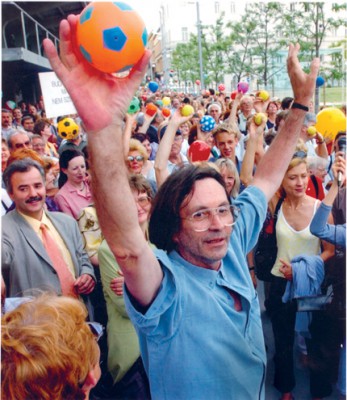 Kerényi Imre itt polgári körösként labdákkal foglalja vissza a "Nemzeti Gödröt" - Fotó: 168Óra.hu