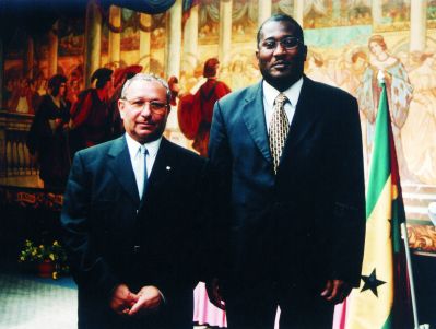 Fodros István és Sao Tomé külügyminisztere...