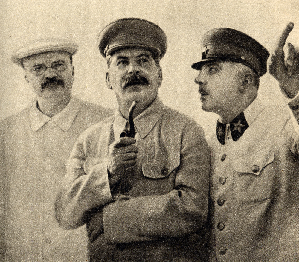 Molotov, Sztálin, Vorosilov / Fotó: Wikipédia