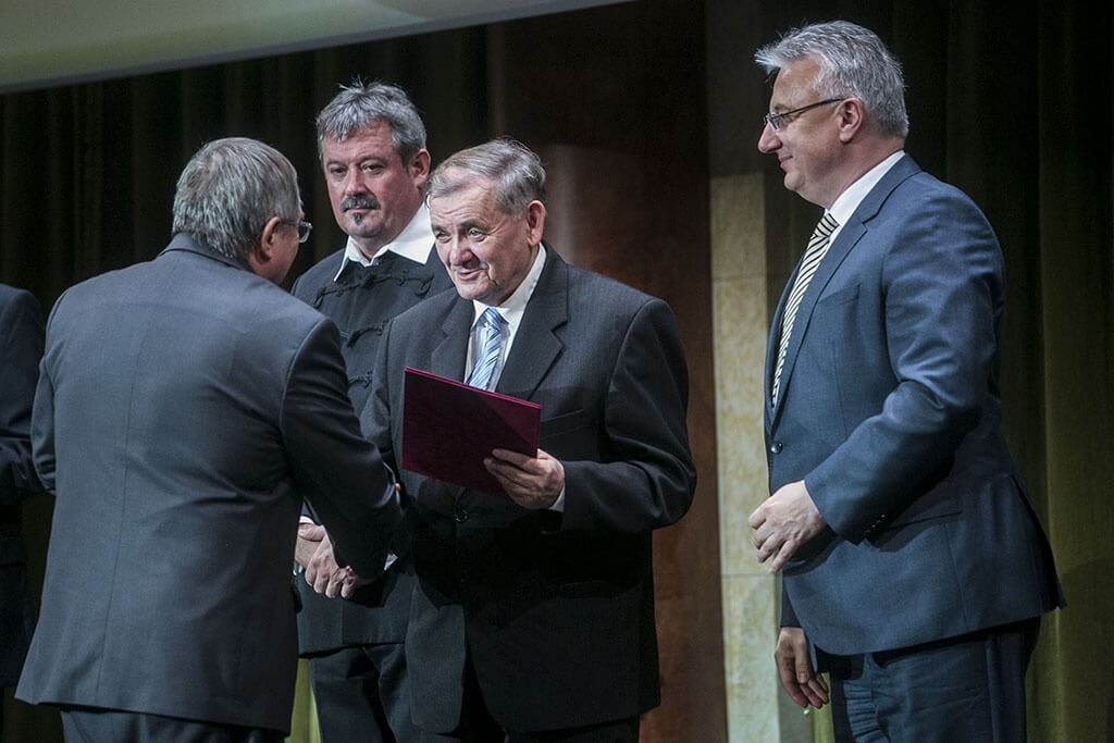 Bálint József Kalocsa polgármestere átveszi a díjat