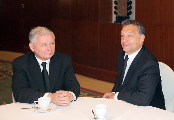 Orbán Viktor és Jaroslaw