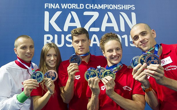 A 2015-ös kazanyi úszó világbajnokságon nagyot villantott Magyarország, majd az idei londoni Európa-bajnokságon újra (kép: bumm.sk)