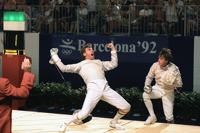 Szabó Bence felejthetetlen barcelonai győzelme 1992-ben (kép: origo.hu)