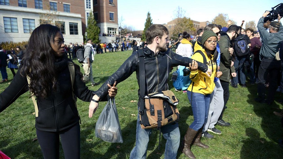 Amerikai egyetemisták tiltakoznak. Fotó: foxnews.com