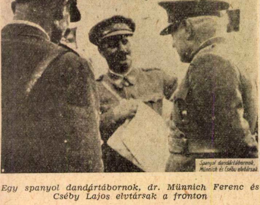 Cséby elvtárs Münnichhel / Forrás: Igaz Szó, 1961/Arcanum.hu