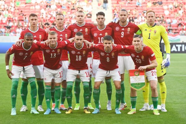 Ez a csapat kezdett Anglia ellen a budapesti Nemzetek Ligája-mérkőzésen!<br /> Fotó: MTI/Koszticsák Szilárd