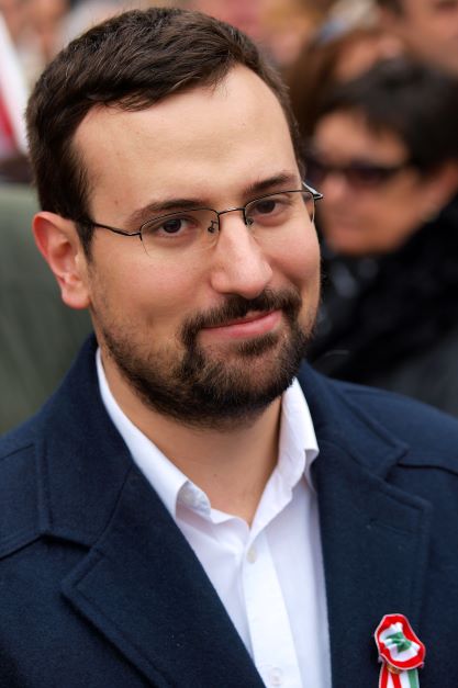 Az MSZP-s múltú Gulyás Balázs a 2010-es évek közepén volt a "civil" megmozdulások "sztáraktivistája". Fotó: Wikipedia