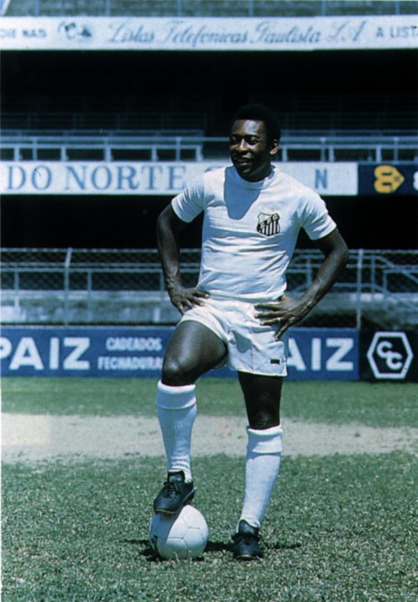 Pelé a Santos mezében 1963-ban. Fotó: internet