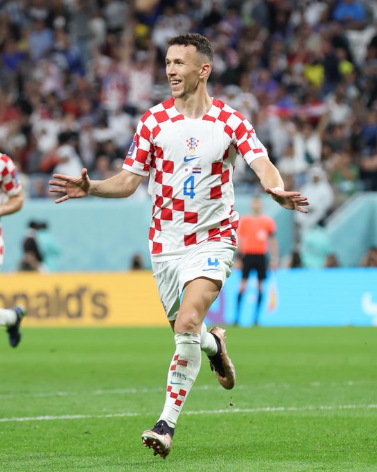 Ivan Perisics újabb, rendkívül fontos gólt lőtt a horvát válogatottban. Fotó: a FIFA hivatalos, világbajnoki Twitter-fiókja