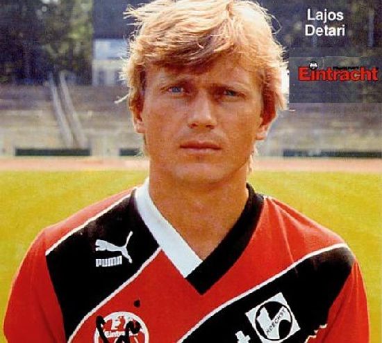 Bár Détári csak egy évet töltött el az Eintracht Frankfurt csapatában, beírta magát a klub történelemkönyvébe. Forrás: internet