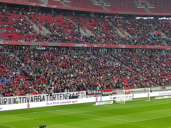 A budafoki kemény mag, az Ultras Promontor. Fotó: Kovács Attila