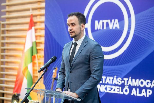 Székely Dávid, az M4 Sport csatornaigazgatója <br />Fotó: MTI/Balogh Zoltán