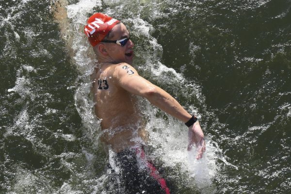 A 20 éves Betlehem Dávid olimpiai újoncként bronzérmes lett a férfi 10 kilométeres nyíltvízi úszás versenyében! <br />Fotó: MTI/Czeglédi Zsolt