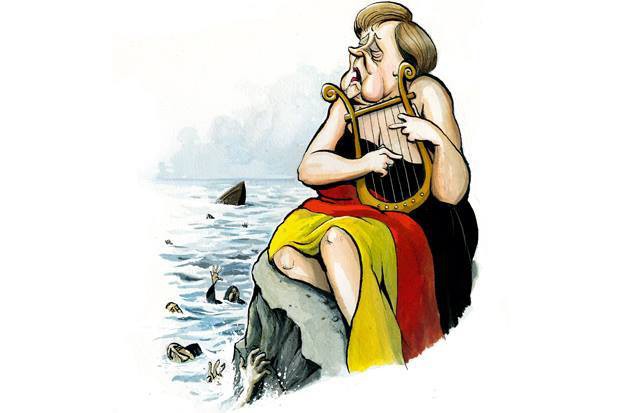 Merkel önfeladó politikája csalja a népvándorlók százezreit Európába
